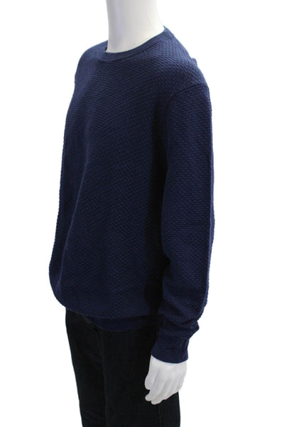 Charles Tyrwhitt Mens Dark Blue Pullover Crewneck Cotton Merino Sweater Size XL