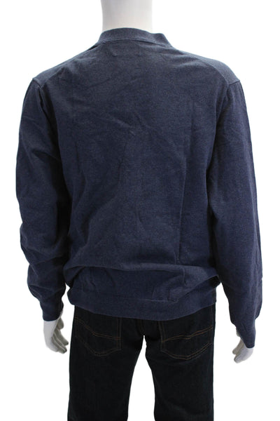 Club Room Mens Dark Blue V Neck Button Cardigan 70% Cotton 30% Nylon Size XL