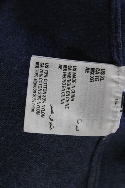 Club Room Mens Dark Blue V Neck Button Cardigan 70% Cotton 30% Nylon Size XL