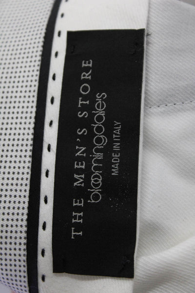 Bloomingdales The Mens Store Mens Cropped Dress Pants Dark Gray Wool Size 40