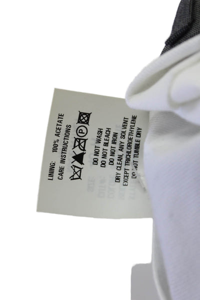 Bloomingdales The Mens Store Mens Cropped Dress Pants Dark Gray Wool Size 40