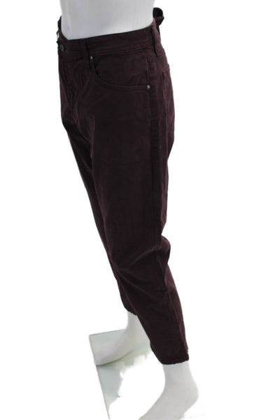 AG Adriano Goldschmied Mens Cropped Brown Pants 27 Inseam Size 36