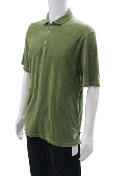 04651/A Trip In A Bag Mens Polo Green Cotton Short Sleeve Army Size XL