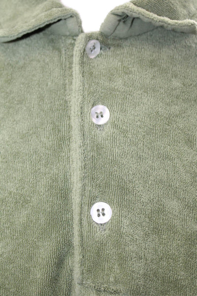 04651/A Trip In A Bag Mens Polo Green Cotton Short Sleeve Army Size XL
