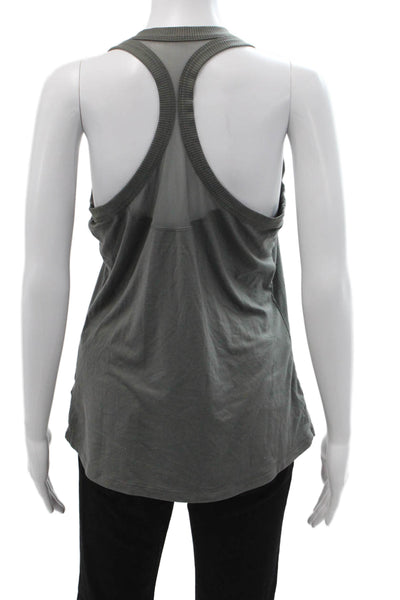 Athleta Womens Basic Dark Gray Sleeveless Tank Top Size M