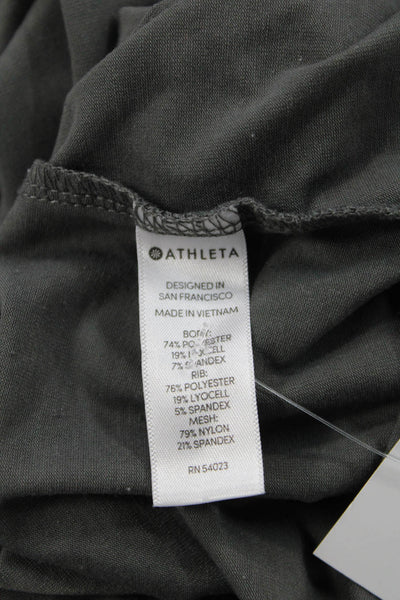 Athleta Womens Basic Dark Gray Sleeveless Tank Top Size M