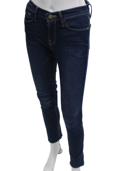 Frame Denim Womens Dark Blue Skinny Ankle Jeans Size 29