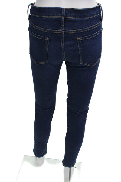 Frame Denim Womens Dark Blue Skinny Ankle Jeans Size 29