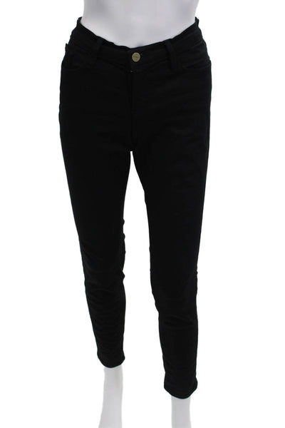 Frame Denim Women Skinny Ankle Jeans Black Size 29