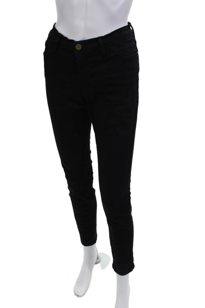 Frame Denim Women Skinny Ankle Jeans Black Size 29