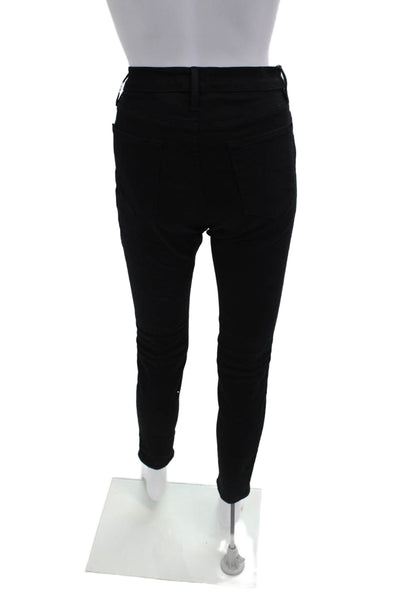 Frame Denim Women Skinny Ankle Jeans Black Size 29