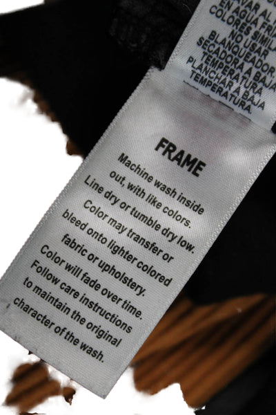 Frame Denim Women Skinny Ankle Jeans Black Size 29
