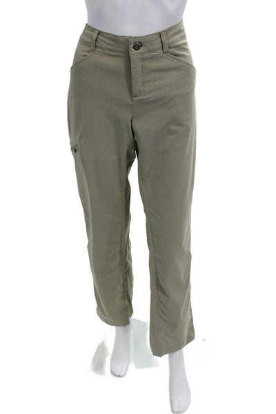 Patagonia Womens Cargo Pants Beige Nylon Stretch Size 6