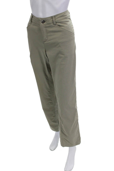 Patagonia Womens Cargo Pants Beige Nylon Stretch Size 6