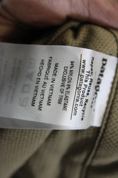 Patagonia Womens Cargo Pants Beige Nylon Stretch Size 6