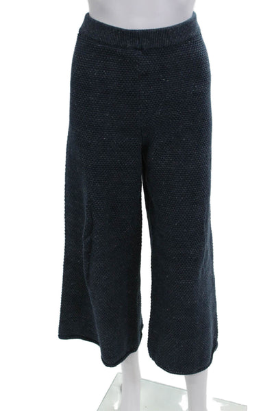 FP Beach Womens Cropped Dark Blue Cotton Pants Size M