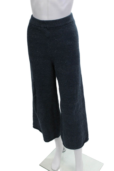 FP Beach Womens Cropped Dark Blue Cotton Pants Size M