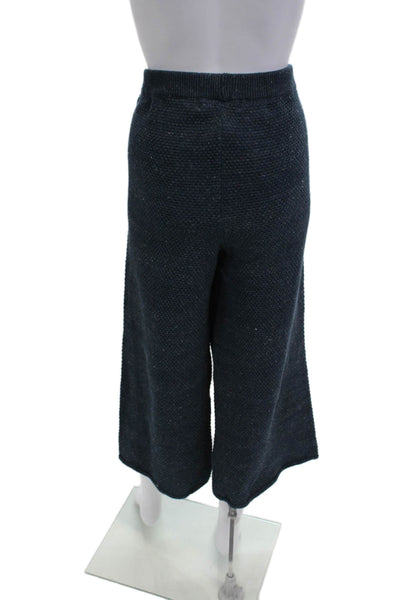 FP Beach Womens Cropped Dark Blue Cotton Pants Size M
