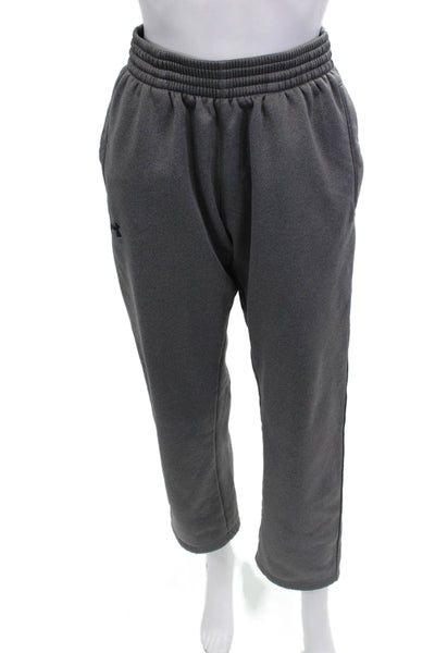 Under Armour Mens Sweatpants Dark Gray Polyester Size M