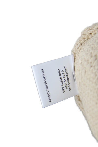 Bailey 44 Women Beige Argyle V-Neck Pullover Sweater Angora Long Sleeve Size XS