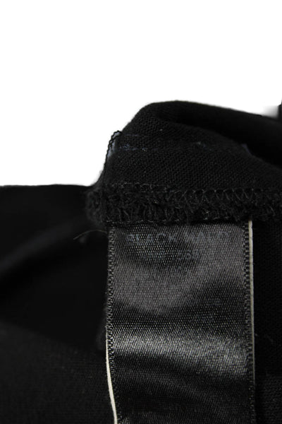 Black Halo Women Black Silk Jumpsuit V-Neck Sleeveless Size 2