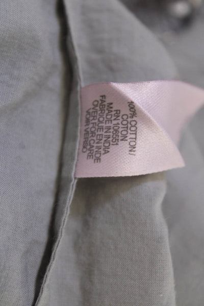 Calypso Saint Barth Women Shift Dress Gray Sleeveless Argyle Size S