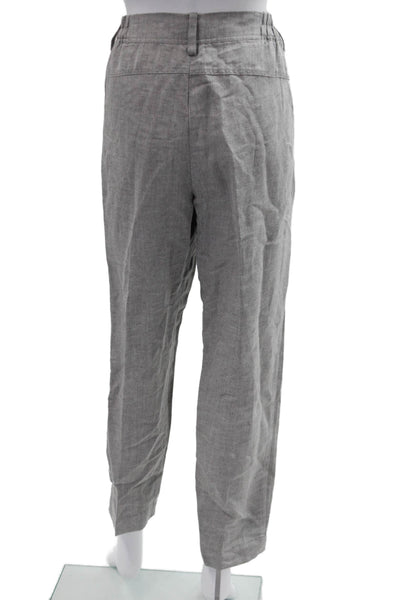 Brochu Walker Womens Cropped Dress Pants Gray Lyocell Blend Size M