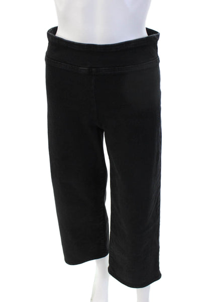 Frame Womens Black Cropped Pants High Rise 24 Inseam Designer Size 1