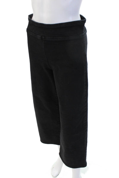 Frame Womens Black Cropped Pants High Rise 24 Inseam Designer Size 1