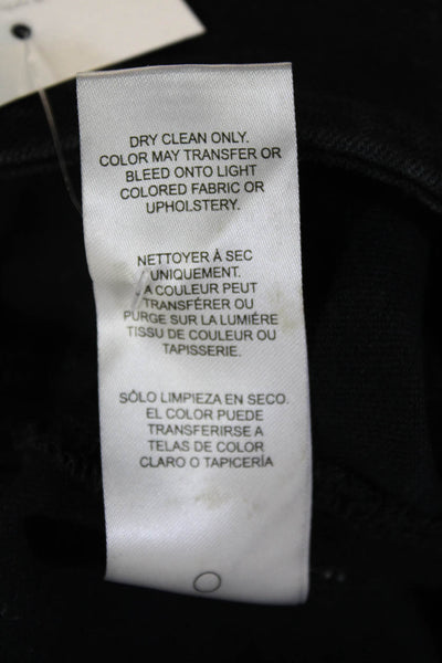 Frame Womens Black Cropped Pants High Rise 24 Inseam Designer Size 1