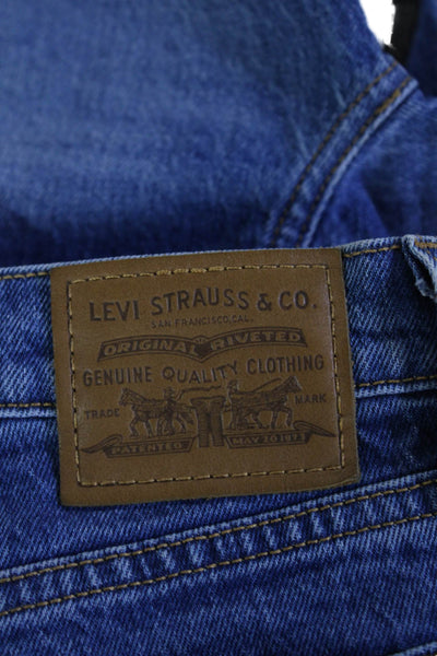 Levis Mens High Rise Cropped Ankle Jeans Blue Size 27