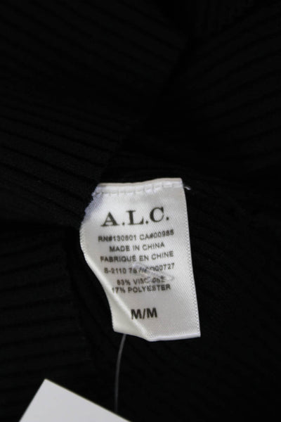 A.L.C. Womens Black V Neck Pullover Size M