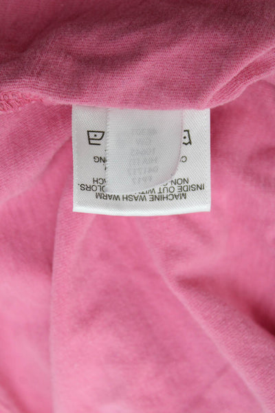 Hanna Andersson Girls Cotton Floral Long Sleeve T-Shirt Pink Size 8
