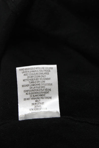 Milly Girls Short Sleeve Pullover Knit Casual Blouse Black Size 10