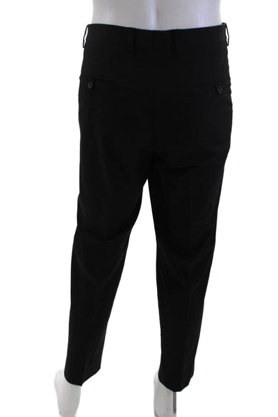 Zara Man Mens Dress Pants Black Button Classic Size L