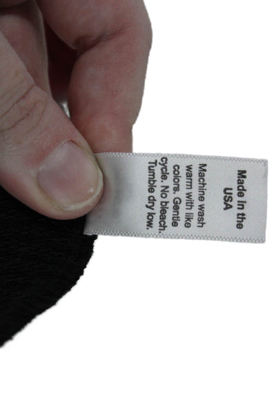 Michael Stars Unisex Cardigan Black Mock Neck Long Sleeve Size One Size