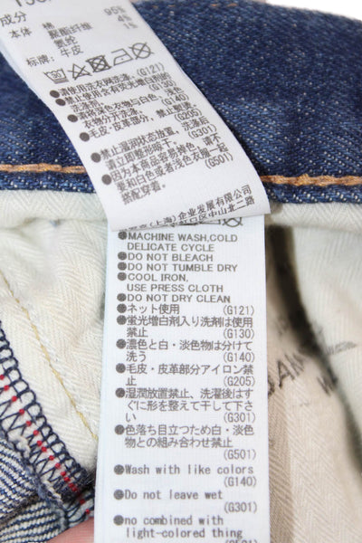 Moussy Womens Dark Blue Ankle Cropped Skinny Jeans Mid Rise Size 24