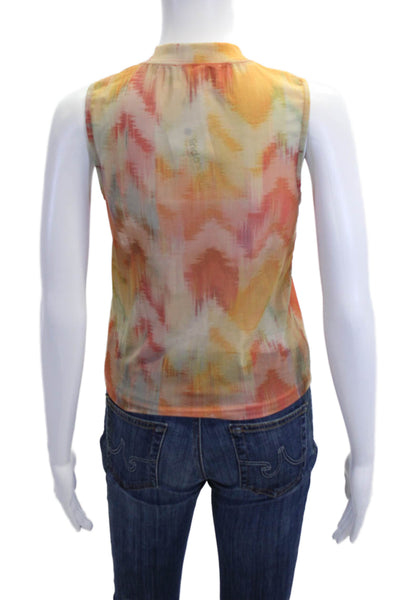 Ba&Sh Womens Mock Neck Sleeveless Tank Beige Size S