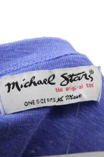 Michael Stars Womens Purple Basic Sleeveless Tank Supima Micro Modal Size One