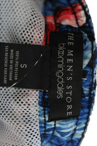 Bloomingdales The Mens Store Mens Floral Navy Drawstring Shorts Size M