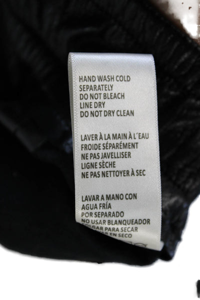 Good American Womens Black Jogger Pants Drawstring Polyurethane Size 3