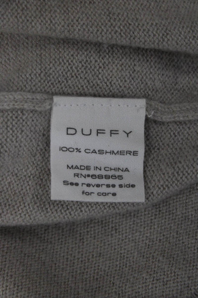 Duffy Women Gray 100% Cashmere Crew Neck Pullover Sweater Size XS