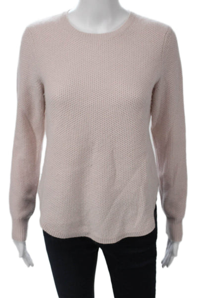 Club Monaco Women Cashmere Crewneck Pullover Sweater Pink Long Sleeve Size S
