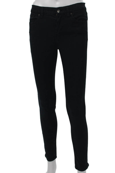 Madewell Women Skinny Ankle Black Cotton Jeans Size 26