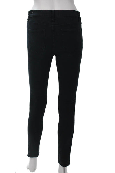 Madewell Women Skinny Ankle Black Cotton Jeans Size 26