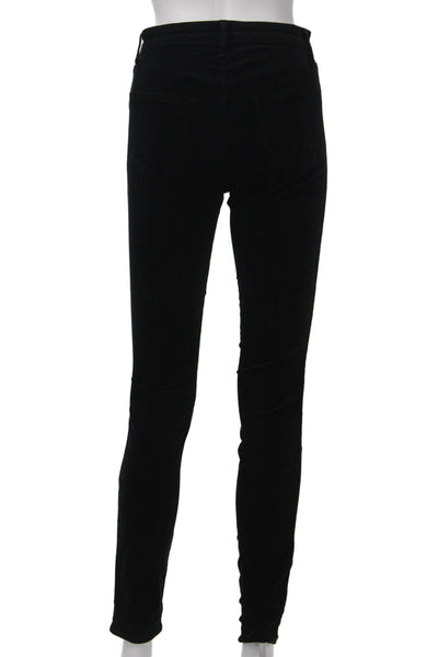 J Brand Womens Jegging Black Cotton Button 30in Size 25