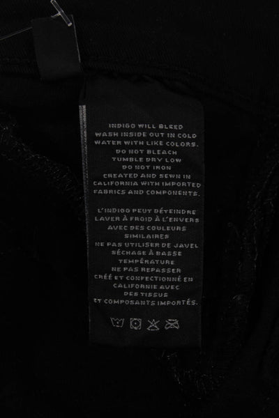 J Brand Womens Jegging Black Cotton Button 30in Size 25