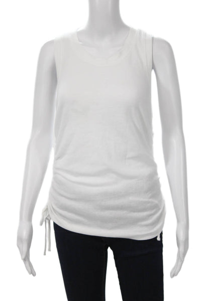 INC International Concepts Womens White Basic Tank Sleeveless Round Neck Size L