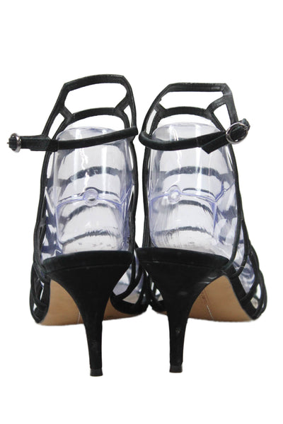 Vince Camuto Womens Open Toe Strappy High Heels Black Size 9