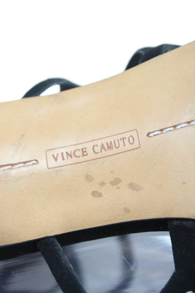 Vince Camuto Womens Open Toe Strappy High Heels Black Size 9